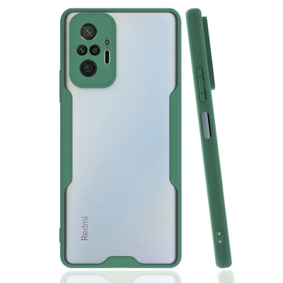 BUĞZ Xiaomi Redmi Note 10 Pro Kılıf Platin Silikon - Yeşil