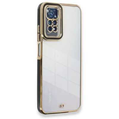 BUĞZ Xiaomi Redmi Note 11 Kılıf Liva Lens Silikon - Siyah