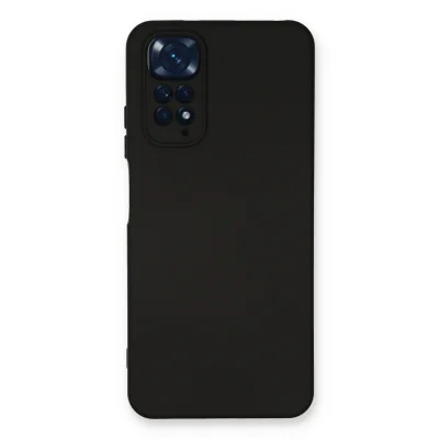 BUĞZ Xiaomi Redmi Note 11 Kılıf Nano İçi Kadife Silikon - Siyah