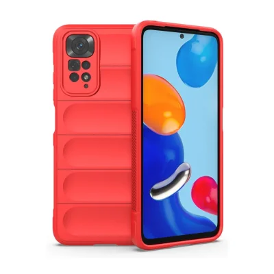 BUĞZ Xiaomi Redmi Note 11 Kılıf Optimum Silikon - Kırmızı