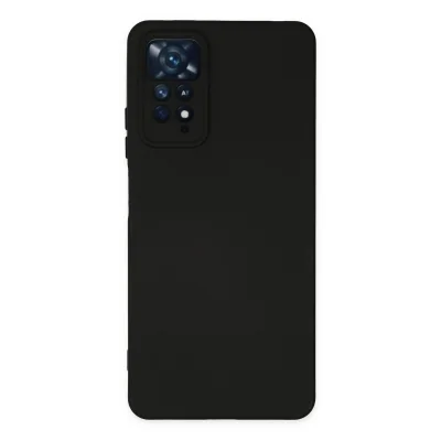 BUĞZ Xiaomi Redmi Note 11 Pro Kılıf Nano İçi Kadife Silikon - Siyah