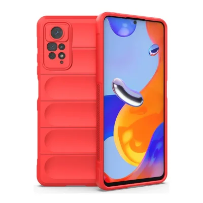 BUĞZ Xiaomi Redmi Note 11 Pro Kılıf Optimum Silikon - Kırmızı