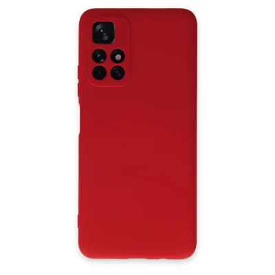 BUĞZ Xiaomi Redmi Note 11t Kılıf Nano İçi Kadife Silikon - Kırmızı