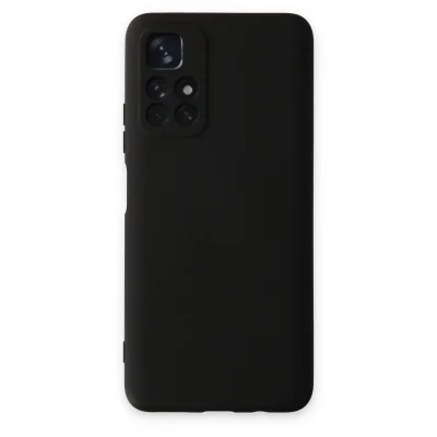 BUĞZ Xiaomi Redmi Note 11t Kılıf Nano İçi Kadife Silikon - Siyah