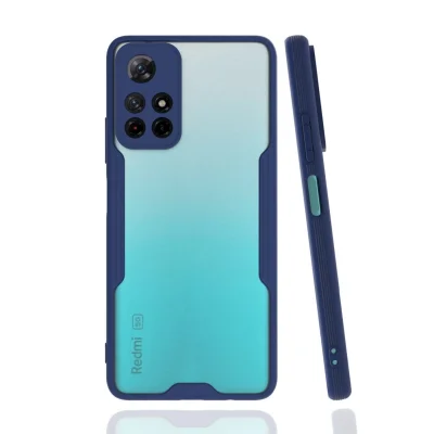 BUĞZ Xiaomi Redmi Note 11t Kılıf Platin Silikon - Lacivert