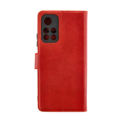 BUĞZ Xiaomi Redmi Note 11t Kılıf Trend S Plus Kapaklı Kılıf - Kırmızı