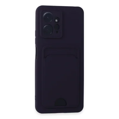 BUĞZ Xiaomi Redmi Note 12 4g Kılıf Kelvin Kartvizitli Silikon - Derin Mor