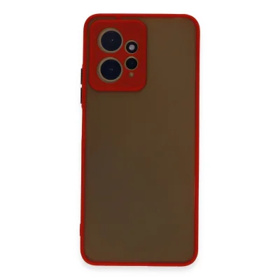 BUĞZ Xiaomi Redmi Note 12 4g Kılıf Montreal Silikon Kapak - Kırmızı
