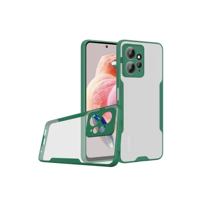 BUĞZ Xiaomi Redmi Note 12 4g Kılıf Platin Silikon - Yeşil