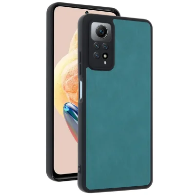 BUĞZ Xiaomi Redmi Note 12 Pro 4g Kılıf Aras Deri Kapak - Açık Yeşil