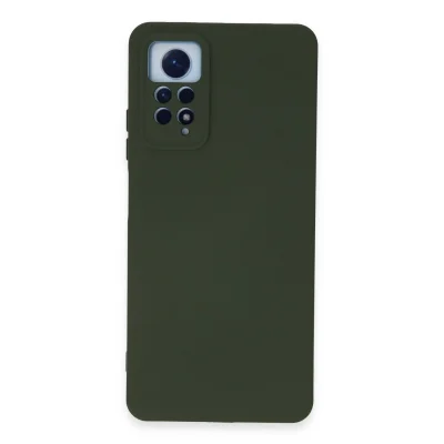 BUĞZ Xiaomi Redmi Note 12 Pro 4g Kılıf Nano İçi Kadife Silikon - Koyu Yeşil
