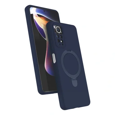 BUĞZ Xiaomi Redmi Note 12 Pro 4g Regal Magsafe Standlı Kapak - Lacivert