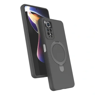 BUĞZ Xiaomi Redmi Note 12 Pro 4g Regal Magsafe Standlı Kapak - Titan Gri