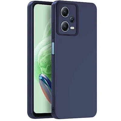 BUĞZ Xiaomi Redmi Note 12 Pro 5g Kılıf Nano İçi Kadife Silikon - Lacivert