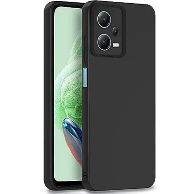 BUĞZ Xiaomi Redmi Note 12 Pro 5g Kılıf Nano İçi Kadife Silikon - Siyah