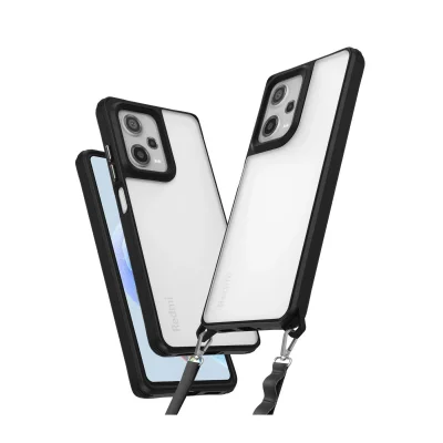 BUĞZ Xiaomi Redmi Note 12 Pro 5g Kılıf Penta Silikon Kılıf - Siyah