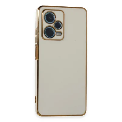 BUĞZ Xiaomi Redmi Note 12 Pro Plus Kılıf Volet Silikon - Beyaz