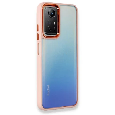 BUĞZ Xiaomi Redmi Note 12s Kılıf Dora Kapak - Pudra