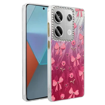 BUĞZ Xiaomi Redmi Note 13 Pro 4g Kılıf Blade Aynalı Desenli Kapak - Desen 3