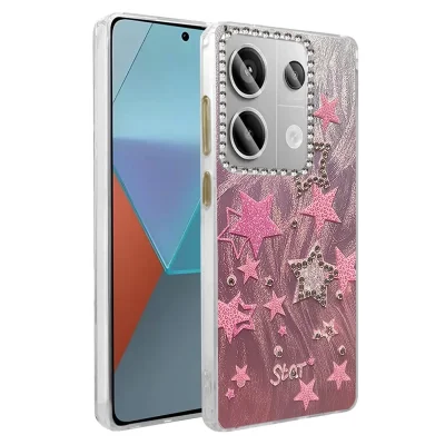 BUĞZ Xiaomi Redmi Note 13 Pro 4g Kılıf Blade Aynalı Desenli Kapak - Desen 7