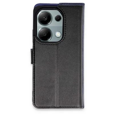 BUĞZ Xiaomi Redmi Note 13 Pro 4g Kılıf Trend S Plus Kapaklı Kılıf - Siyah