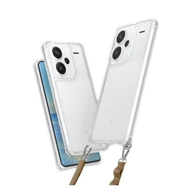 BUĞZ Xiaomi Redmi Note 13 Pro Plus Kılıf Penta Silikon Kılıf - Şeffaf