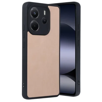 BUĞZ Xiaomi Redmi Note 14 4g Kılıf Aras Deri Kapak - Pudra