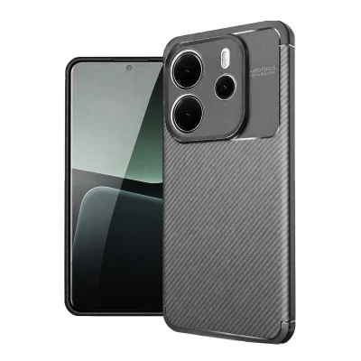 BUĞZ Xiaomi Redmi Note 14 4g Kılıf Auto Focus Karbon Kapak - Gri