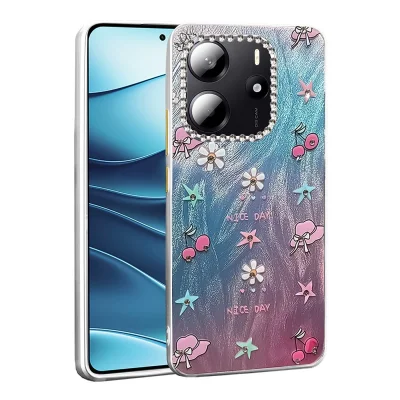 BUĞZ Xiaomi Redmi Note 14 4g Kılıf Blade Aynalı Desenli Kapak - Desen 4