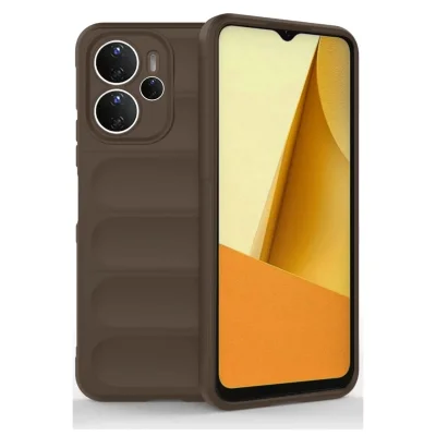 BUĞZ Xiaomi Redmi Note 14 4g Kılıf Optimum Silikon - Kahverengi