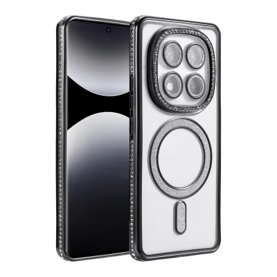 BUĞZ Xiaomi Redmi Note 14 Pro 4g Joke Simli Magneticsafe Kılıf - Siyah