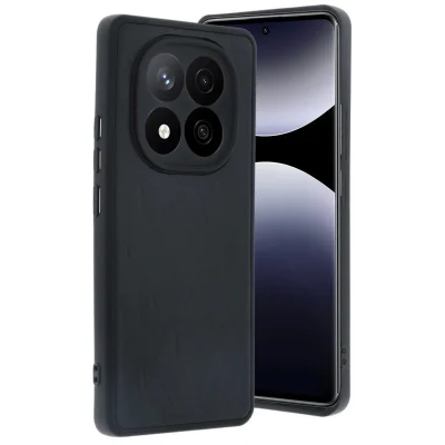 BUĞZ Xiaomi Redmi Note 14 Pro 4g Kılıf Aras Deri Kapak - Siyah