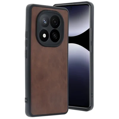 BUĞZ Xiaomi Redmi Note 14 Pro 4g Kılıf Aras Deri Kapak - Taba