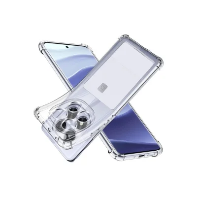 BUĞZ Xiaomi Redmi Note 14 Pro 4g Kılıf Kart Şeffaf Silikon - Şeffaf