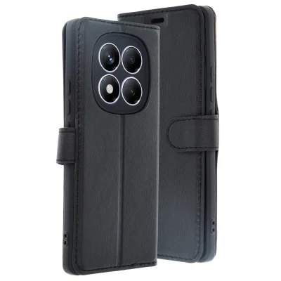 BUĞZ Xiaomi Redmi Note 14 Pro 4g Kılıf Trend S Plus Kapaklı Kılıf - Siyah