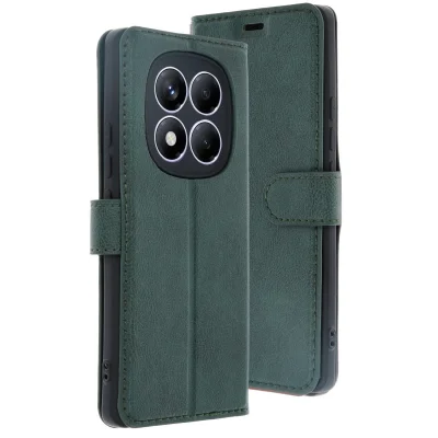 BUĞZ Xiaomi Redmi Note 14 Pro 4g Kılıf Trend S Plus Kapaklı Kılıf - Yeşil