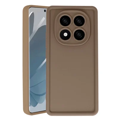 BUĞZ Xiaomi Redmi Note 14 Pro 4g Kılıf Viera Silikon - Kahverengi