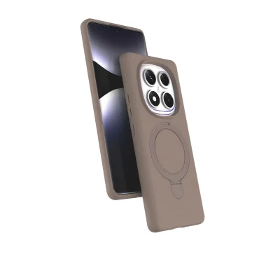 BUĞZ Xiaomi Redmi Note 14 Pro 4g Regal Magsafe Standlı Kapak - Çöl Titanyum