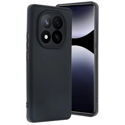 BUĞZ Xiaomi Redmi Note 14 Pro 5g Kılıf Aras Deri Kapak - Siyah