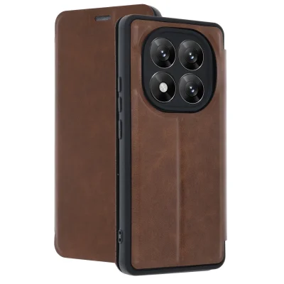 BUĞZ Xiaomi Redmi Note 14 Pro 5g Kılıf Flip Cover - Taba