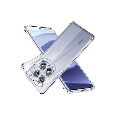 BUĞZ Xiaomi Redmi Note 14 Pro 5g Kılıf Lüx Şeffaf Silikon