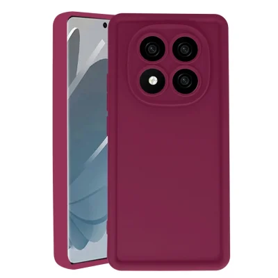 BUĞZ Xiaomi Redmi Note 14 Pro 5g Kılıf Viera Silikon - Bordo
