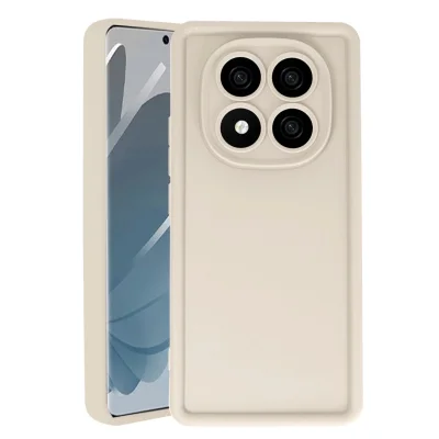 BUĞZ Xiaomi Redmi Note 14 Pro 5g Kılıf Viera Silikon - Krem