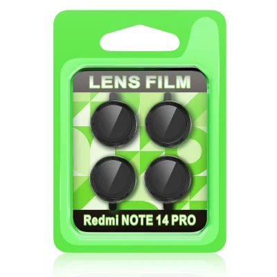 BUĞZ Xiaomi Redmi Note 14 Pro 5g Raze Metal Kamera Lens - Siyah