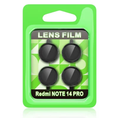 BUĞZ Xiaomi Redmi Note 14 Pro 5g Raze Metal Kamera Lens - Siyah