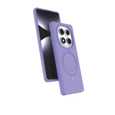 BUĞZ Xiaomi Redmi Note 14 Pro 5g Regal Magsafe Standlı Kapak - Lila