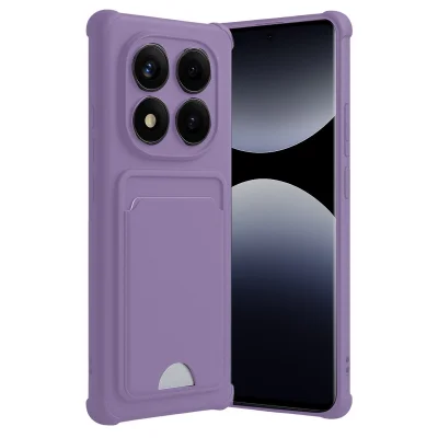 BUĞZ Xiaomi Redmi Note 14 Pro Plus Kelvin Kartvizitli Silikon - Lila