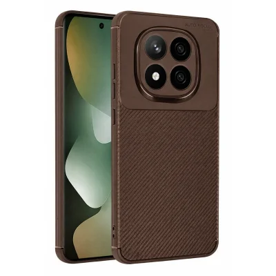 BUĞZ Xiaomi Redmi Note 15 Pro 4g Auto Focus Karbon Kapak - Kahverengi
