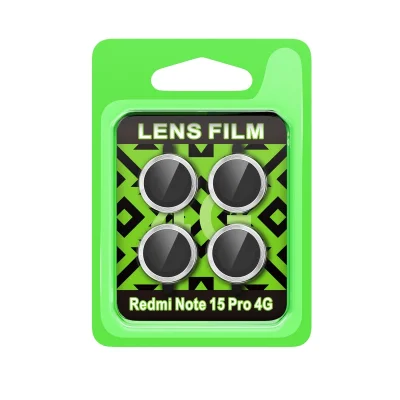 BUĞZ Xiaomi Redmi Note 15 Pro 4g Raze Metal Kamera Lens - Gümüş