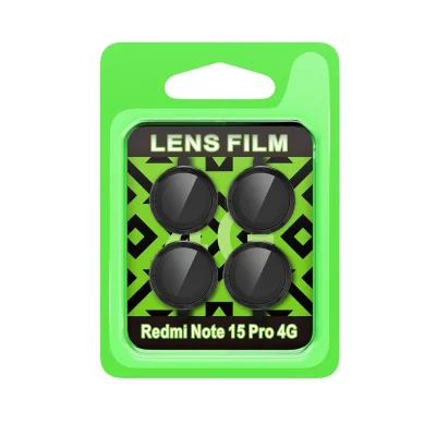 BUĞZ Xiaomi Redmi Note 15 Pro 4g Raze Metal Kamera Lens - Siyah